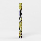 Zebra patroon roze bloemen en strepen Case-Mate iPhone case (Achterkant/rechts)