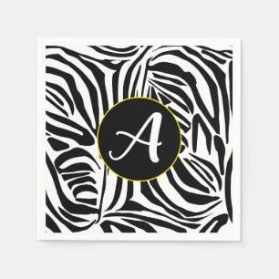 Zebra patroon servet