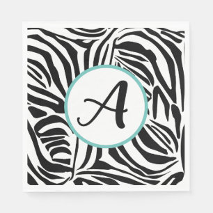 Zebra patroon servet