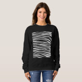 Zebra Patroon Zebra kleuren Trui (Voorkant volledig)