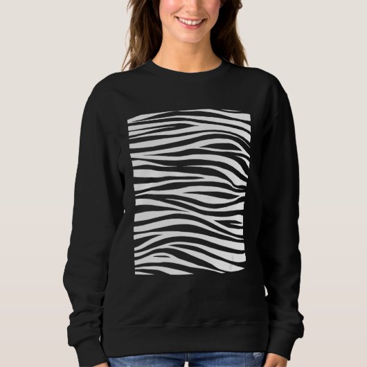 Zebra Patroon Zebra kleuren Trui (Voorkant)