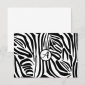Zebra Pattern Advieskaart (Voorkant / Achterkant)
