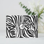 Zebra Pattern Advieskaart (Staand voorkant)
