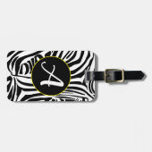 Zebra Pattern Bagagelabel (Voorkant horizontaal)