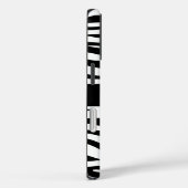 Zebra Pattern Black and White Personalized  Case-Mate iPhone Case (Achterkant / Rechts)