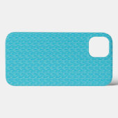 Zebra Pattern Blue Case-Mate iPhone Case (Achterkant (horizontaal))