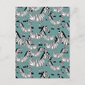Zebra Pattern Briefkaart (Voorkant)