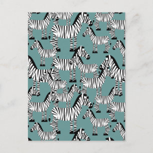 Zebra Pattern Briefkaart