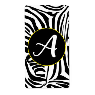 Zebra Pattern Etiket