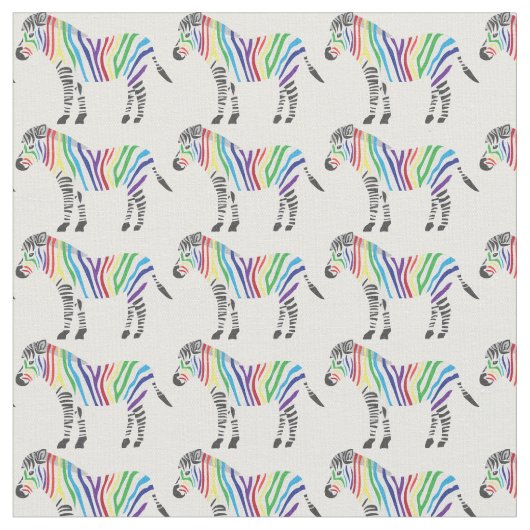 Zebra Pattern Fabric Stof (Close Up)