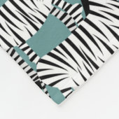 Zebra Pattern Fleece Deken (Hoek)