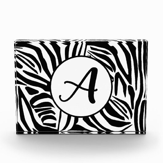 Zebra Pattern Fotoblokken (Voorkant)