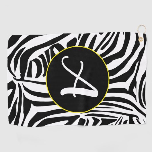 Zebra Pattern Golfhanddoek (Horizontaal)
