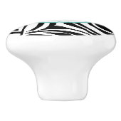 Zebra Pattern Keramische Knop (Zijkant)