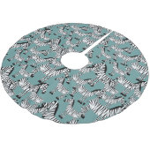 Zebra Pattern Kerstboom Rok (Gekanteld)