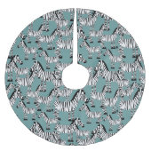 Zebra Pattern Kerstboom Rok (Voorkant)