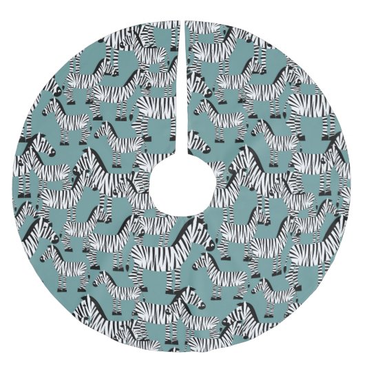 Zebra Pattern Kerstboom Rok (Voorkant)