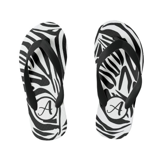 Zebra Pattern Kinder Teenslippers (Voetbed)