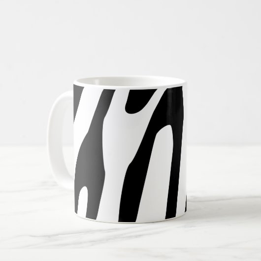 Zebra Pattern Koffiemok (Voorkant links)