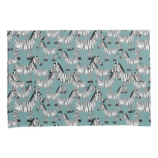 Zebra Pattern Kussensloop (Voorkant-Rechts)