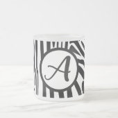Zebra Pattern Matglas Koffiemok (Center)
