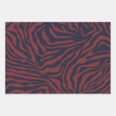 Zebra Pattern Modern Kerstpreppy Animal Print Inpakpapier Vel (Voorkant)