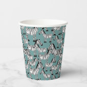 Zebra Pattern Papieren Bekers (Voorkant)