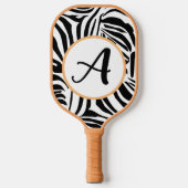 Zebra Pattern Pickleball Paddle (Voorkant)