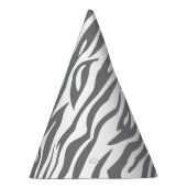 Zebra Pattern Safari Oerwoud Animal Birthday Feesthoedjes (Rechts)