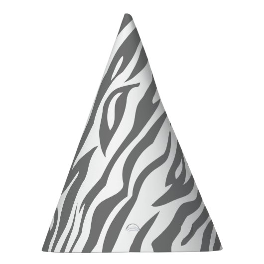 Zebra Pattern Safari Oerwoud Animal Birthday Feesthoedjes (Rechts)