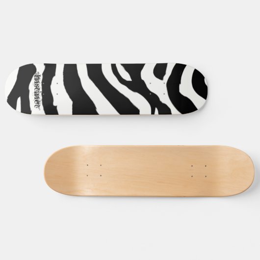 Zebra Pattern Skateboard (Horizontaal)