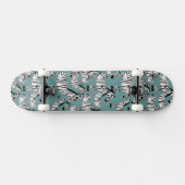 Zebra Pattern Skateboard (Horizontaal)
