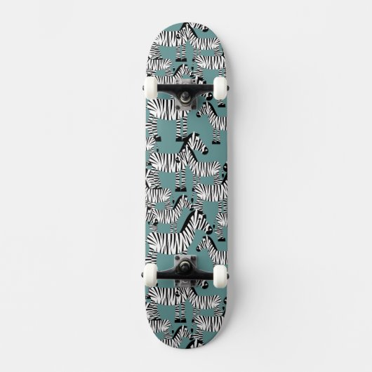 Zebra Pattern Skateboard (Voorkant)