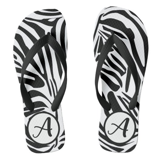 Zebra Pattern Teenslippers (Voetbed)