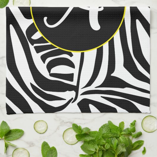 Zebra Pattern Theedoek (Gevouwen)