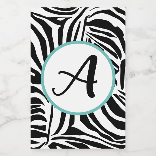 Zebra Pattern Voedselcontainer Etiket (Enkel label)