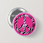 Zebra Peace Button (Voorkant /achterkant)