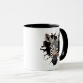 Zebra Peeking Through Mok (Voorkant rechts)