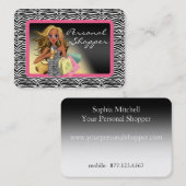 Zebra Personal Shopper Chubby Carte de visite (Devant / Derrière)