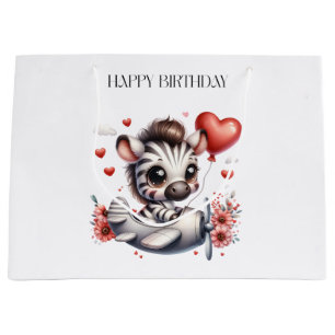 Zebra Piloot Verjaardag Groot Cadeauzakje