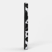 Zebra Polka Dot Black en Grey Print Case-Mate iPhone Case (Achterkant/rechts)