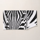 Zebra portrait noir et blanc (Serviette à main)