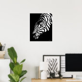 Zebra Portrait Poster Art (Bureau à domicile)