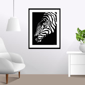 Zebra Portrait Poster Art