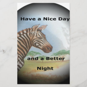 Zebra-portret, Amboseli: de geest van de savanne Briefpapier