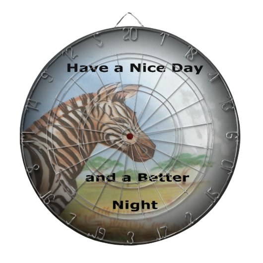 Zebra-portret, Amboseli: de geest van de savanne Dartbord (Voorkant)