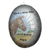 Zebra-portret, Amboseli: de geest van de savanne Dartbord (Voorkant Rechts)