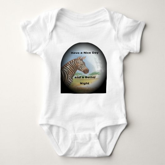 Zebra-portret, Amboseli: de geest van de savanne Romper (Voorkant)