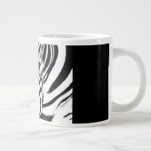 Zebra portret zwart-wit grote koffiekop (Rechts)