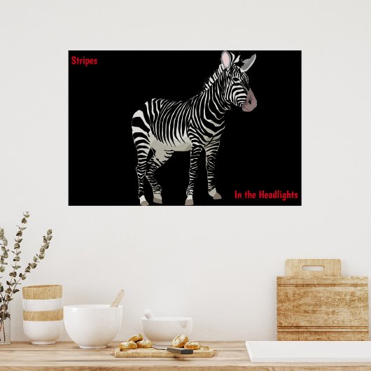 Zebra Poster (Keuken)